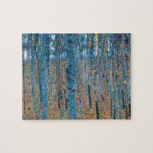 Gustav Klimt Beech Tree Forest Grove Jigsaw Puzzle