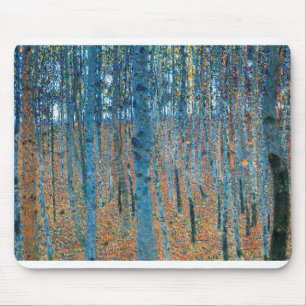 Gustav Klimt Beech Tree Forest Grove Mouse Pad