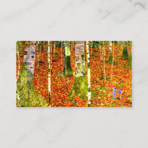Gustav Klimt Birch Trees Enclosure Card