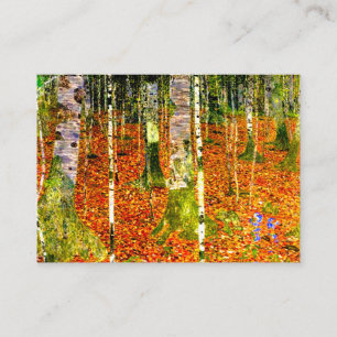 Gustav Klimt Birch Trees Enclosure Card