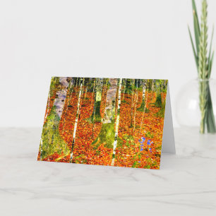 Gustav Klimt Birch Trees Invitation