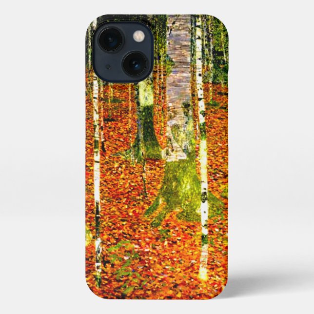 Gustav Klimt Birch Trees iPhone Case (Back)