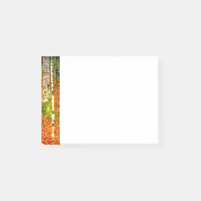Gustav Klimt Birch Trees Post-it Notes (Front)