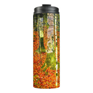 Gustav Klimt Birch Trees Thermal Tumbler