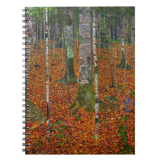 Gustav Klimt - Birch Wood Notebook (Front)