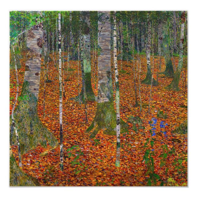 Gustav Klimt - Birch Wood Photo Print (Front)