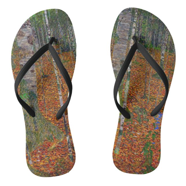 Gustav Klimt - Birch Wood Thongs (Footbed)