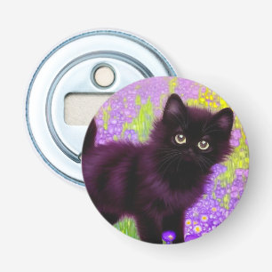 Gustav Klimt Black Kitten Bottle Opener