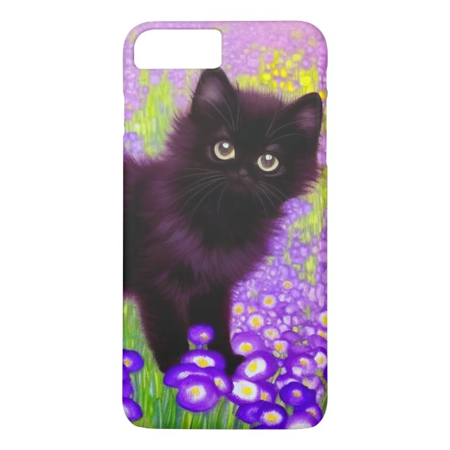 Gustav Klimt Black Kitten Case-Mate iPhone Case (Back)