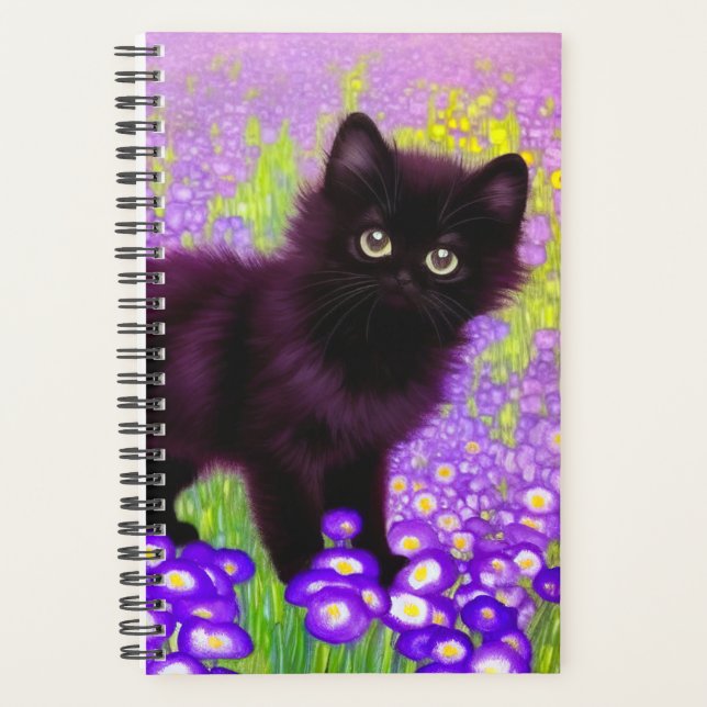 Gustav Klimt Black Kitten Planner (Front)