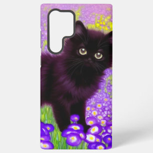 Gustav Klimt Black Kitten Samsung Galaxy Case