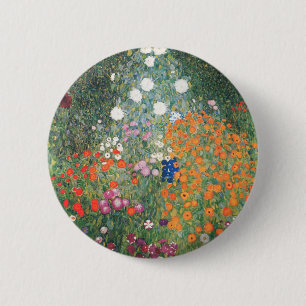 Gustav Klimt Blumengarten 6 Cm Round Badge