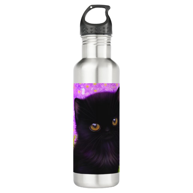 Gustav Klimt Cat 710 Ml Water Bottle (Front)
