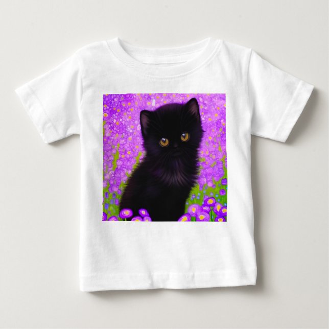 Gustav Klimt Cat Baby T-Shirt (Front)