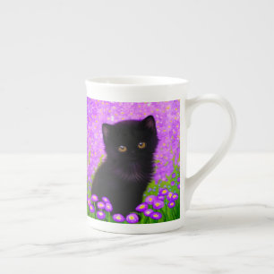 Gustav Klimt Cat Bone China Mug