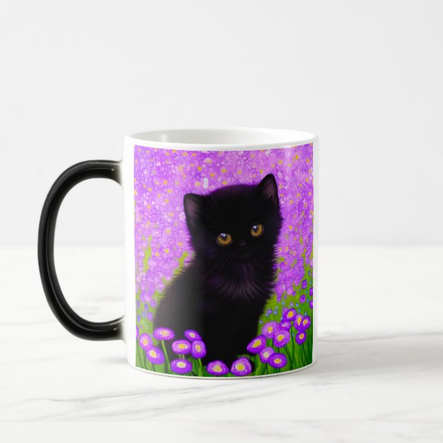 Gustav Klimt Cat Magic Mug (Left)