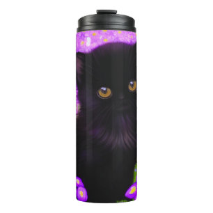 Gustav Klimt Cat Thermal Tumbler