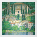 Gustav Klimt - Church in Cassone<br><div class="desc">Church in Cassone / Landscape with Cypresses - Gustav Klimt,  Oil on Canvas,  1913</div>