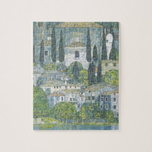 Gustav Klimt - Church in Cassone Art work Jigsaw Puzzle