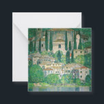 Gustav Klimt - Church in Cassone Card<br><div class="desc">Church in Cassone / Landscape with Cypresses - Gustav Klimt,  Oil on Canvas,  1913</div>