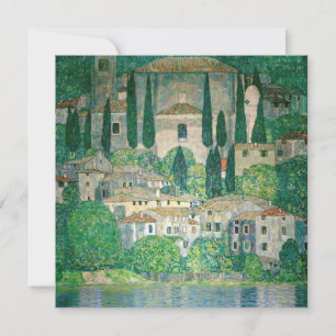 Gustav Klimt - Church in Cassone Invitation