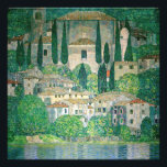 Gustav Klimt - Church in Cassone Photo Print<br><div class="desc">Church in Cassone / Landscape with Cypresses - Gustav Klimt,  Oil on Canvas,  1913</div>