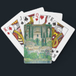 Gustav Klimt - Church in Cassone Playing Cards<br><div class="desc">Church in Cassone / Landscape with Cypresses - Gustav Klimt,  Oil on Canvas,  1913</div>