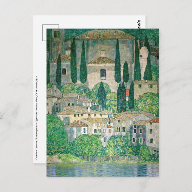 Gustav Klimt - Church in Cassone Postcard (Front/Back)