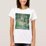 Gustav Klimt - Church in Cassone T-Shirt<br><div class="desc">Church in Cassone / Landscape with Cypresses - Gustav Klimt,  Oil on Canvas,  1913</div>
