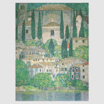 Gustav Klimt - Church in Cassone Tissue Paper<br><div class="desc">Church in Cassone / Landscape with Cypresses - Gustav Klimt,  Oil on Canvas,  1913</div>