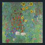 Gustav Klimt - Country Garden with Sunflowers Acrylic Print<br><div class="desc">Country Garden with Sunflowers / Farm Garden with Sunflowers - Gustav Klimt in 1905-1906</div>