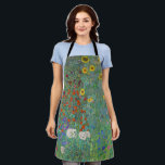 Gustav Klimt - Country Garden with Sunflowers Apron<br><div class="desc">Country Garden with Sunflowers / Farm Garden with Sunflowers - Gustav Klimt in 1905-1906</div>
