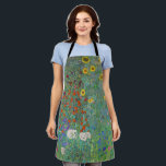 Gustav Klimt - Country Garden with Sunflowers Apron<br><div class="desc">Country Garden with Sunflowers / Farm Garden with Sunflowers - Gustav Klimt in 1905-1906</div>