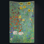 Gustav Klimt - Country Garden with Sunflowers Banner<br><div class="desc">Country Garden with Sunflowers / Farm Garden with Sunflowers - Gustav Klimt in 1905-1906</div>