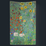 Gustav Klimt - Country Garden with Sunflowers Banner<br><div class="desc">Country Garden with Sunflowers / Farm Garden with Sunflowers - Gustav Klimt in 1905-1906</div>