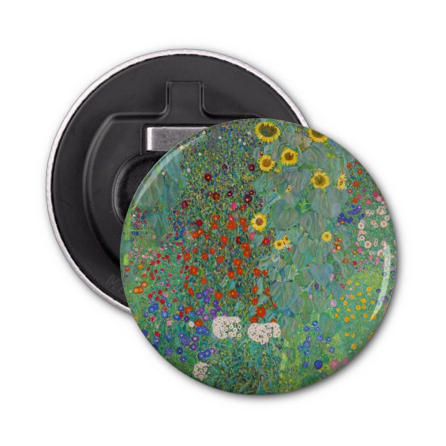 Gustav Klimt - Country Garden with Sunflowers Bottle Opener (Front)