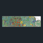 Gustav Klimt - Country Garden with Sunflowers Bumper Sticker<br><div class="desc">Country Garden with Sunflowers / Farm Garden with Sunflowers - Gustav Klimt in 1905-1906</div>