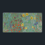 Gustav Klimt - Country Garden with Sunflowers Desk Mat<br><div class="desc">Country Garden with Sunflowers / Farm Garden with Sunflowers - Gustav Klimt in 1905-1906</div>