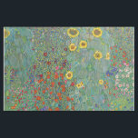 Gustav Klimt - Country Garden with Sunflowers Fabric<br><div class="desc">Country Garden with Sunflowers / Farm Garden with Sunflowers - Gustav Klimt in 1905-1906</div>