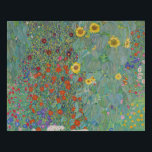 Gustav Klimt - Country Garden with Sunflowers Faux Canvas Print<br><div class="desc">Country Garden with Sunflowers / Farm Garden with Sunflowers - Gustav Klimt in 1905-1906</div>