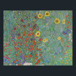Gustav Klimt - Country Garden with Sunflowers Faux Canvas Print<br><div class="desc">Country Garden with Sunflowers / Farm Garden with Sunflowers - Gustav Klimt in 1905-1906</div>