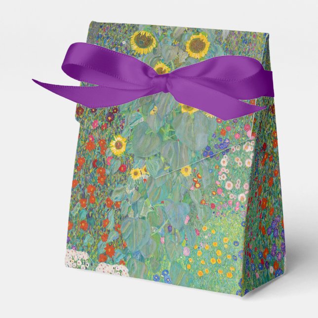 Gustav Klimt - Country Garden with Sunflowers Favour Box (Front Side)