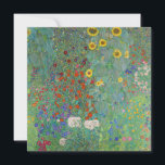Gustav Klimt - Country Garden with Sunflowers Invitation<br><div class="desc">Country Garden with Sunflowers / Farm Garden with Sunflowers - Gustav Klimt in 1905-1906</div>