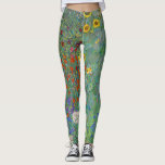 Gustav Klimt - Country Garden with Sunflowers Leggings<br><div class="desc">Country Garden with Sunflowers / Farm Garden with Sunflowers - Gustav Klimt in 1905-1906</div>
