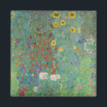 Gustav Klimt - Country Garden with Sunflowers Magnet<br><div class="desc">Country Garden with Sunflowers / Farm Garden with Sunflowers - Gustav Klimt in 1905-1906</div>