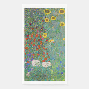 Gustav Klimt - Country Garden with Sunflowers Napkin