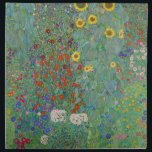 Gustav Klimt - Country Garden with Sunflowers Napkin<br><div class="desc">Country Garden with Sunflowers / Farm Garden with Sunflowers - Gustav Klimt in 1905-1906</div>