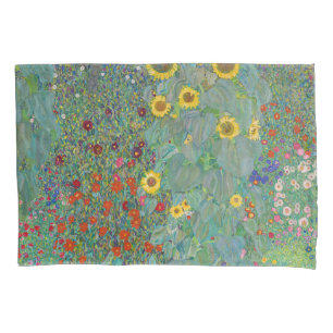 Gustav Klimt - Country Garden with Sunflowers Pillowcase