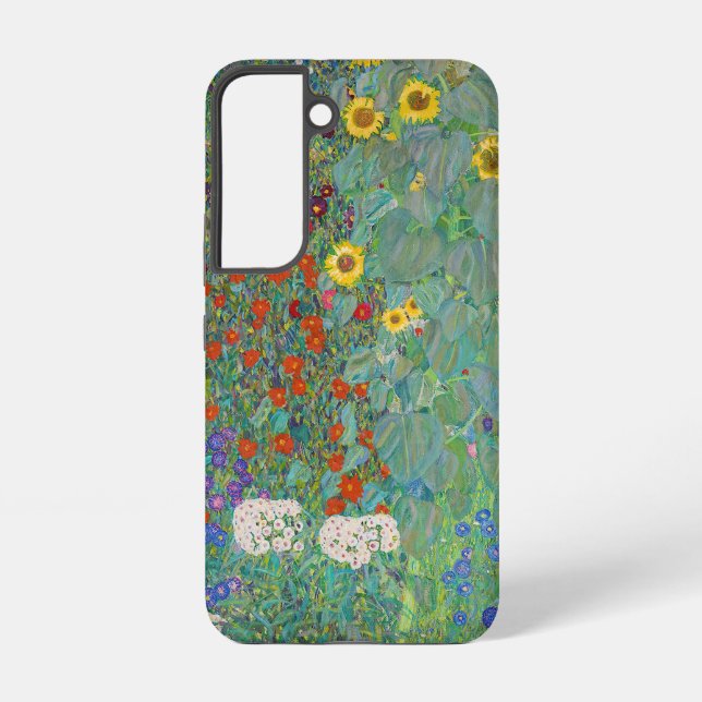 Gustav Klimt - Country Garden with Sunflowers Samsung Galaxy S22 Case (Back)