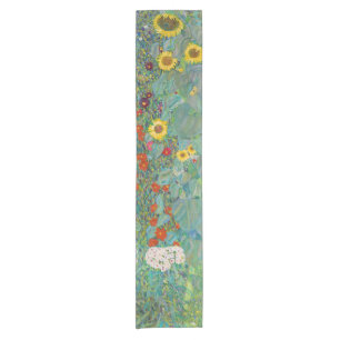 Gustav Klimt - Country Garden with Sunflowers Short Table Runner